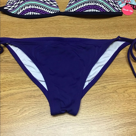 Billabong purple cheeky bikini bottom M top Hot Water NWT Both in great …shape - Picture 9 of 11